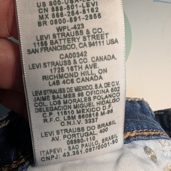 Levi's 529 Curvy Boot Cut Jeans Women's 10  Denim Mid Rise Stretch Blue - Picture 10 of 11